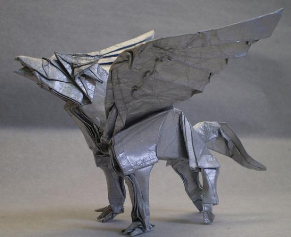 Origami Hippogriff origami drawing tutorial [Fantasy Origami Atlas]