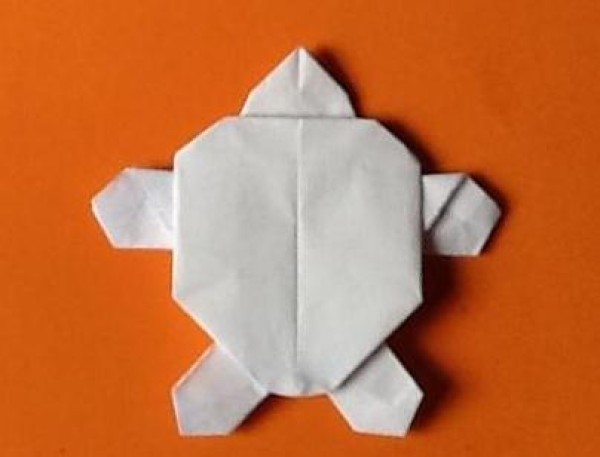 Simple origami turtle drawing tutorial [animal origami chart]