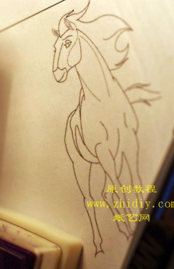 Rubber stamp introductory tutorial for good luck in the Year of the Horse