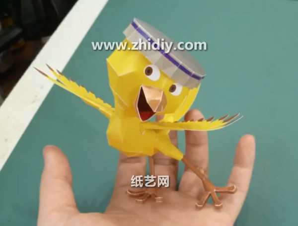 [Paper Model] Rio Adventure Little Yellow Bird Nicos handmade paper model making tutorial and free download of drawings