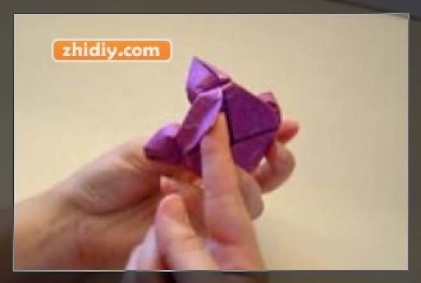 Origami lotus making paper flower tutorial