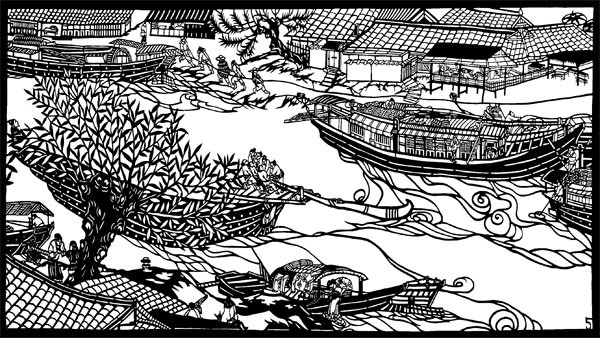 Appreciation of Gao Dianliangs ancient Chinese rural paper-cutting