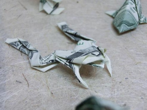 Dollar Origami Frog Origami Drawing Tutorial [Animal Origami Atlas]