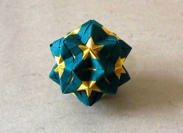 How to make Christmas origami flower ball lanterns. Teach you how to make Christmas star paper ball flowers.