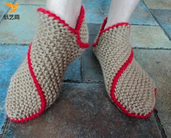 Handmade crochet Christmas gift shoes