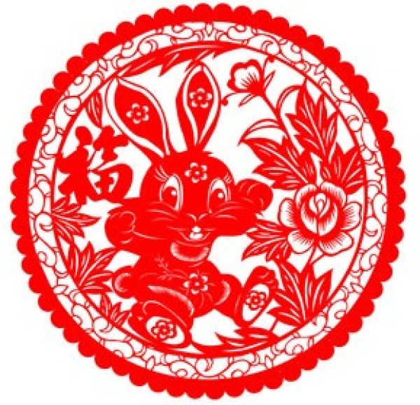 A complete collection of auspicious rabbit paper-cut patterns for the Year of the Rabbit