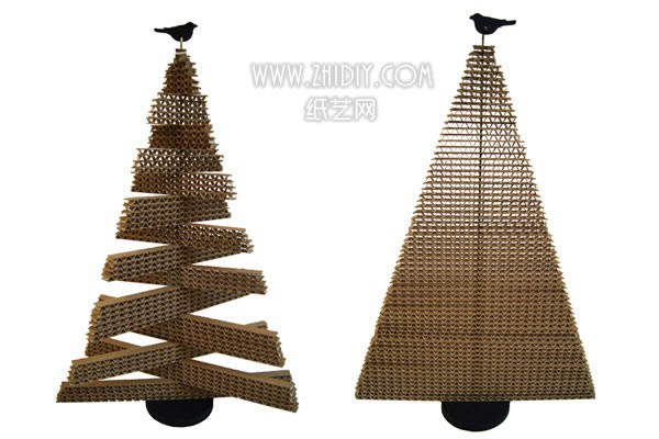 The Simplicity and Transformation of Cardboard Christmas Trees