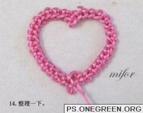 Heart-shaped photo frame lace--detailed weaving tutorial