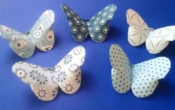 Super simple origami butterfly folding tutorial video for Childrens Day