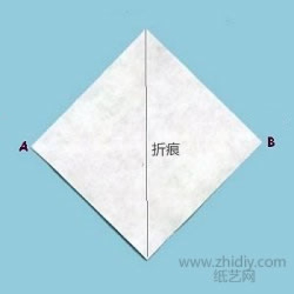 Tea bag origami basic tutorial 1: Kite shape