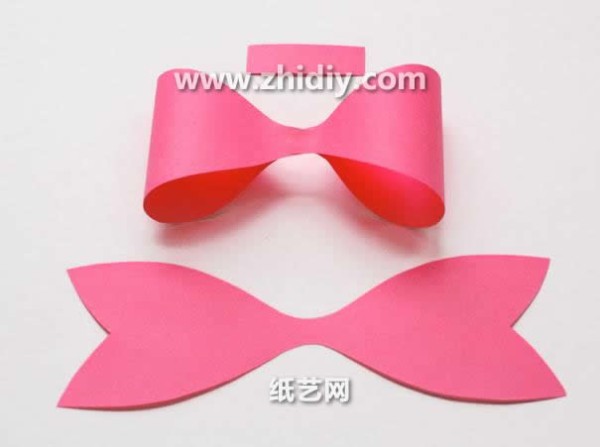 Simple paper art bow decorative ribbon handmade illustrated tutorial