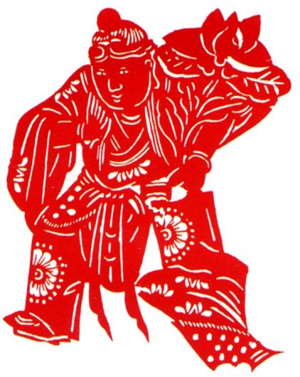 The commercialization of Chinese folk paper-cutting is reflected in folk life