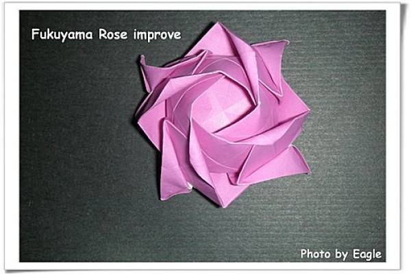 Fukuyama Origami Rose teaches you how to fold origami roses.