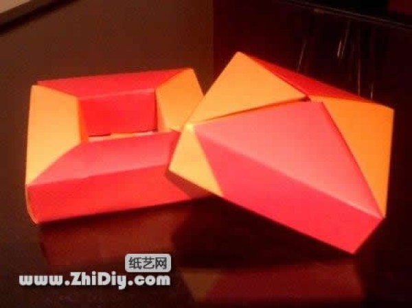 Valentines Day Paper Art Passionate Origami Box