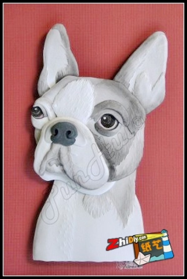 3D paper art dog appreciation