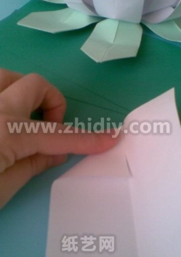 Paper art lotus making tutorial