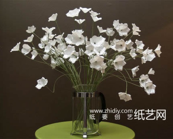 Simple white paper flower making tutorial