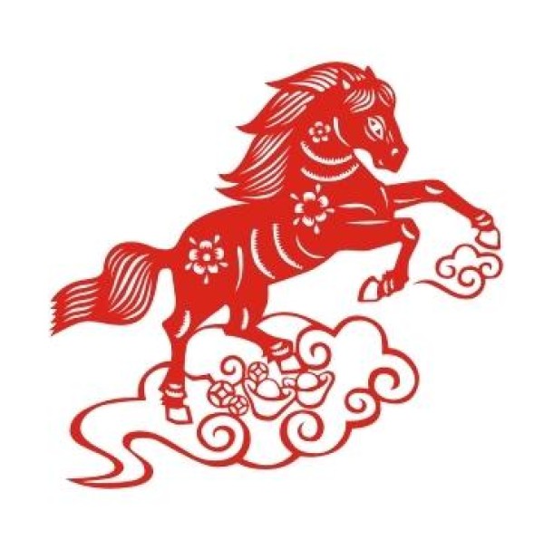 Horse steps on auspicious clouds, Year of the Horse Paper-cut Horses handmade paper-cutting tutorial [Complete collection of handmade paper-cutting for the Year of the Horse]