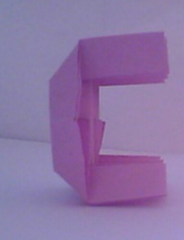 Lowercase letter c handmade origami video tutorial