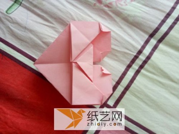 Very simple origami heart Valentine’s Day gift