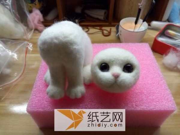 Teach you how to make a wool felt kitten, a cute and cute kitten for Valentine’s Day gift