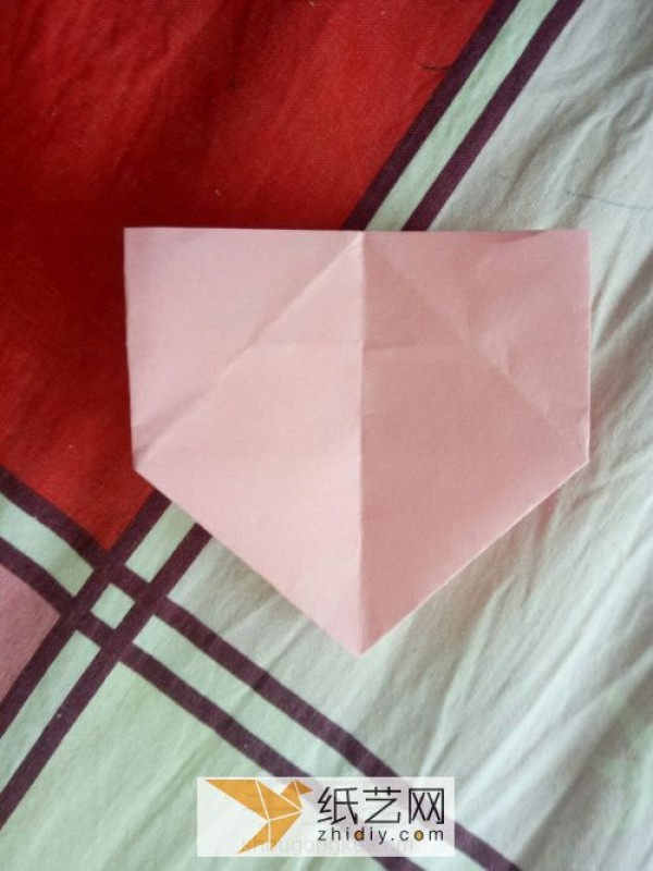 Very simple origami heart Valentine’s Day gift