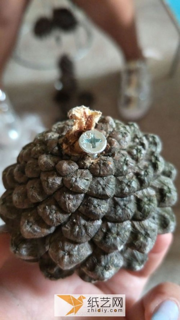 Turn waste into treasure creative handmade pine cone DIY handmade necklace