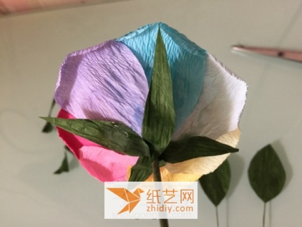 Super Beautiful Rainbow Paper Rose Valentine’s Day Gift Making Tutorial