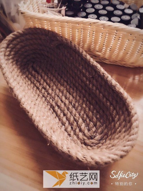 Turn hemp rope into treasure and make a pastoral style storage tray