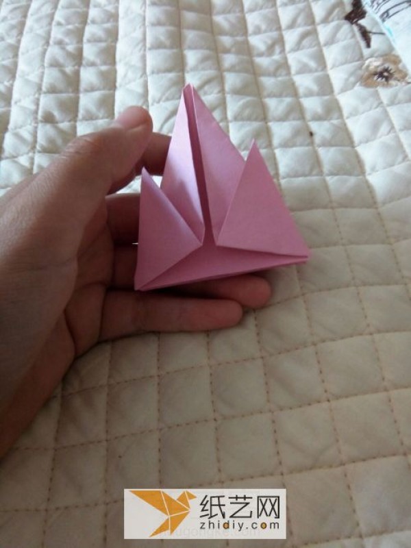 Origami hill with wings