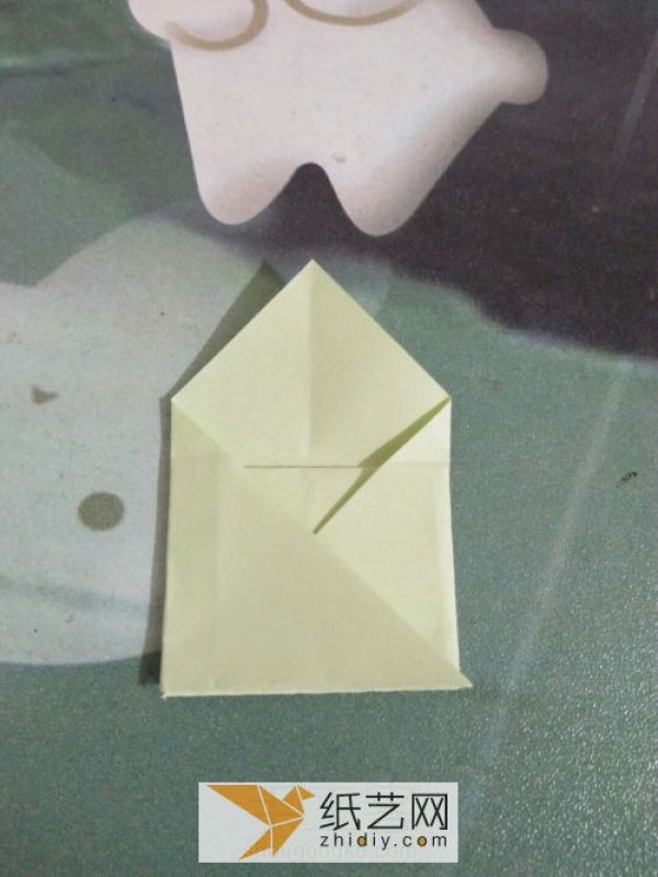 Origami Diamond Envelope Illustrated Tutorial. Actual pictures teach you step by step origami envelope.