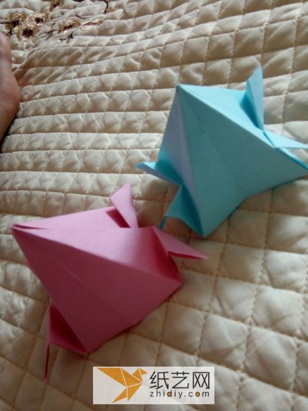 Origami hill with wings