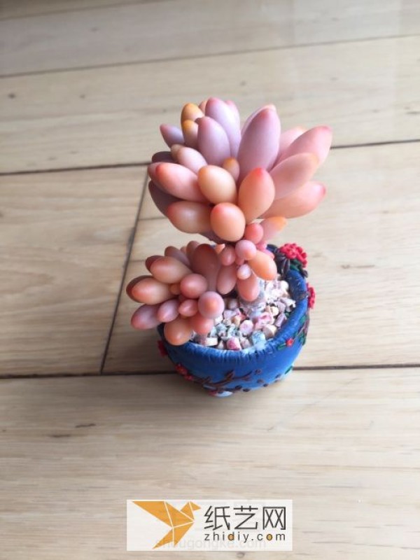 Tutorial on making succulents from ultra-light clay