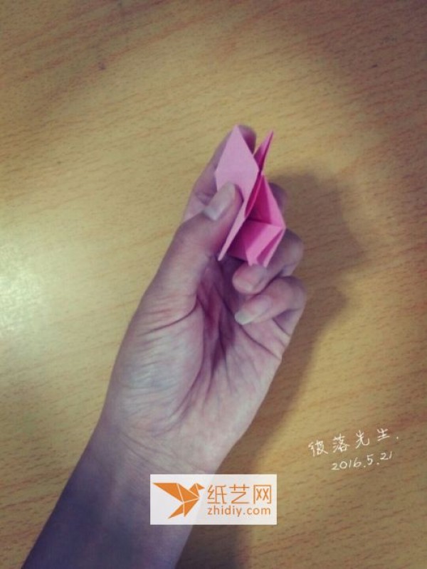 Origami Rose Ring Step-by-Step Illustrated Tutorial (Translated)