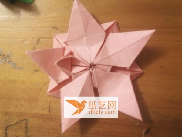 Romantic cherry blossom star handmade paper origami production