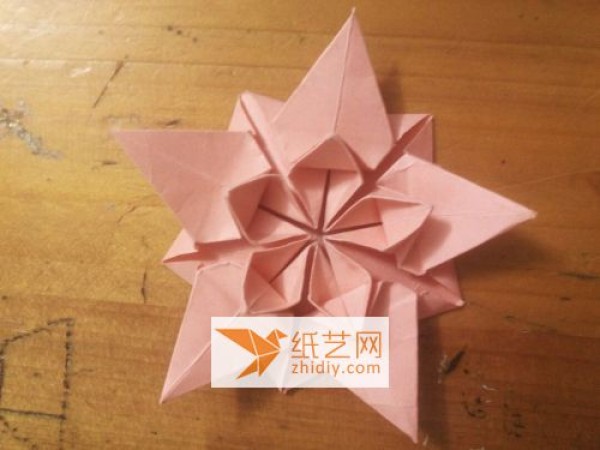 Romantic cherry blossom star handmade paper origami production