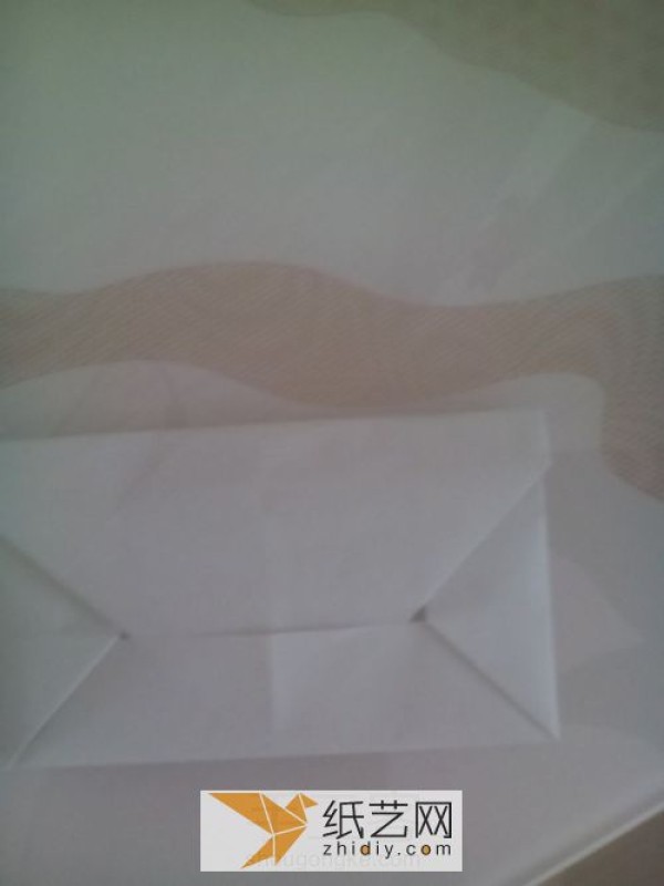 The most basic origami envelope for Valentine’s Day cards