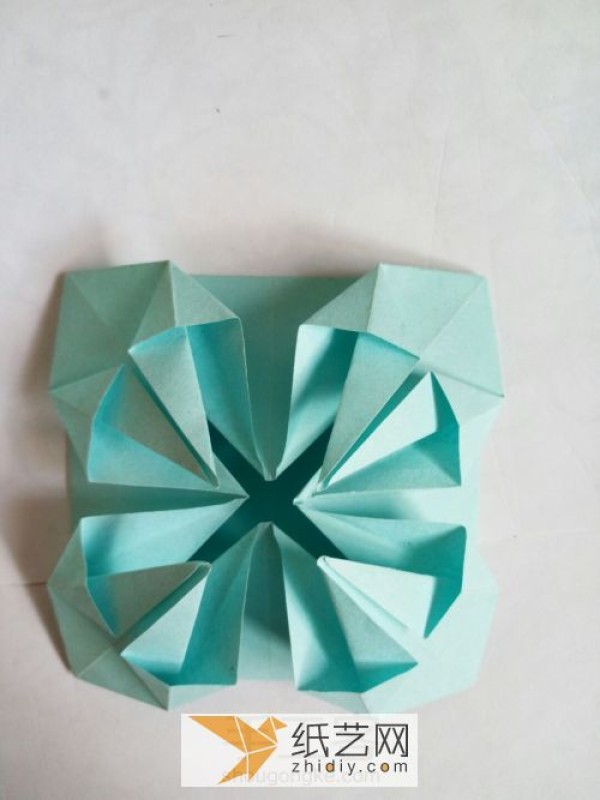 Origami confetti ball flowers for Mothers Day gift