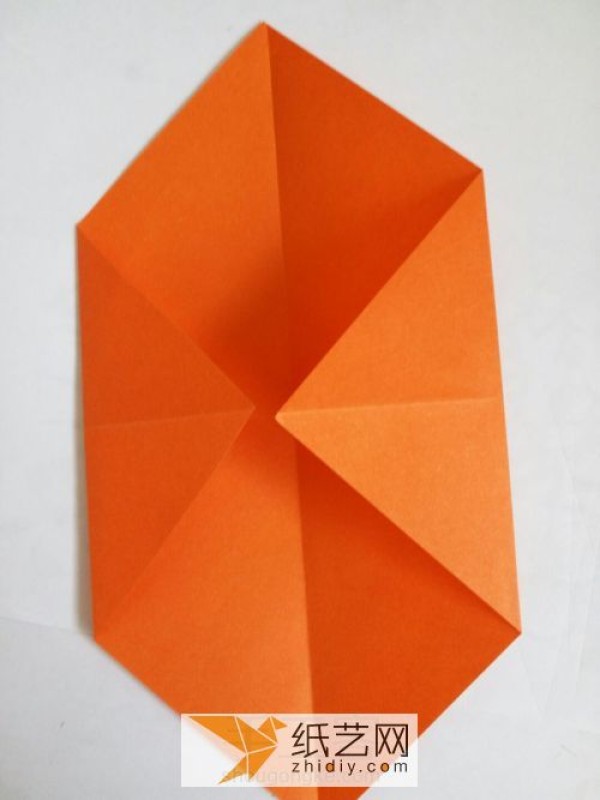 Exploding mechanism box origami envelope with surprise inside Valentines Day card