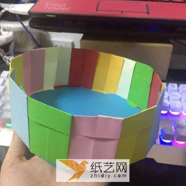 How to make colorful origami storage boxes