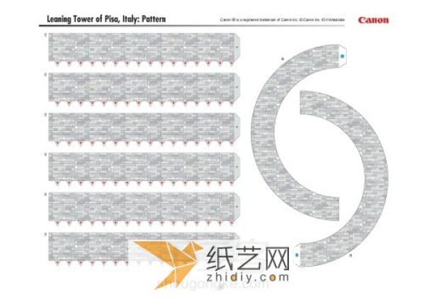 Making a Paper Model of the Leaning Tower of Pisa