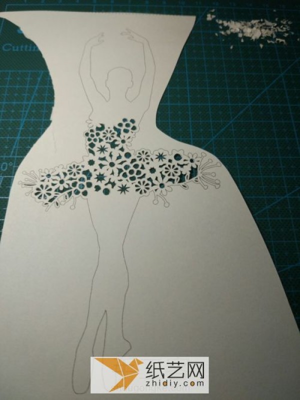 Modern paper-cut hand-making tutorial Ballerina paper-cut DIY