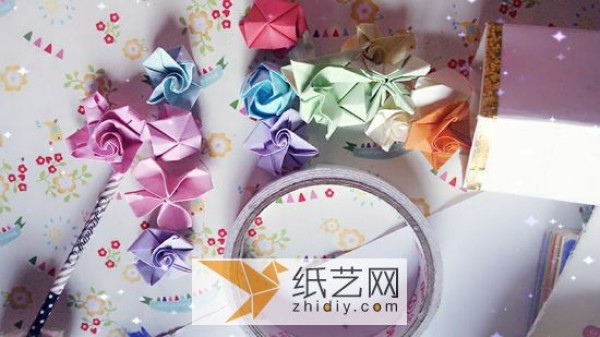 How to make paper flower balls How to make origami roses