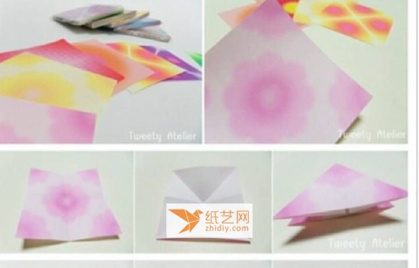 How to make a beautiful tulip with origami. Illustrated tutorial teaches you how to fold tulip flowers.