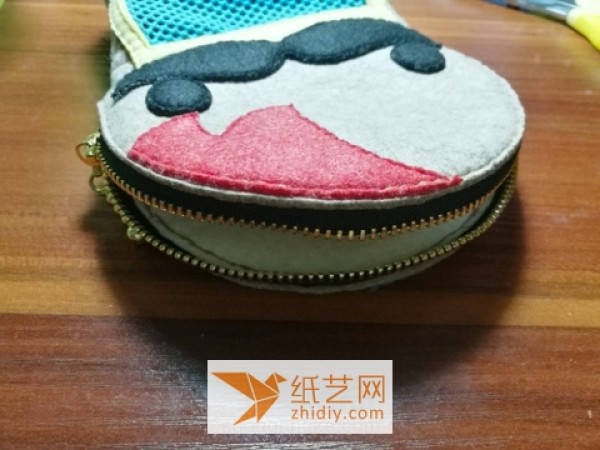 Non-woven DIY beard pen bag Father’s Day gift making tutorial