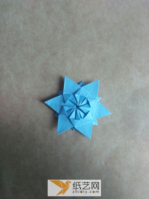 You can also fold a piece of paper into three-dimensional snowflakes!