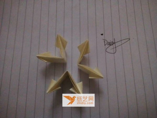 Origami Snowflake Making Christmas Decoration