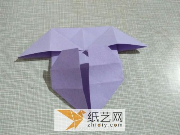 Very easy way to make origami heart with wings for Valentines Day gift