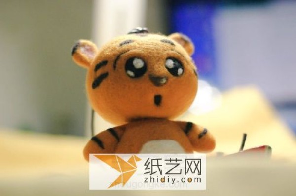 Cute Wool Felt Little Tiger Illustrated Tutorial Handmade Qiaohu Wool Felt