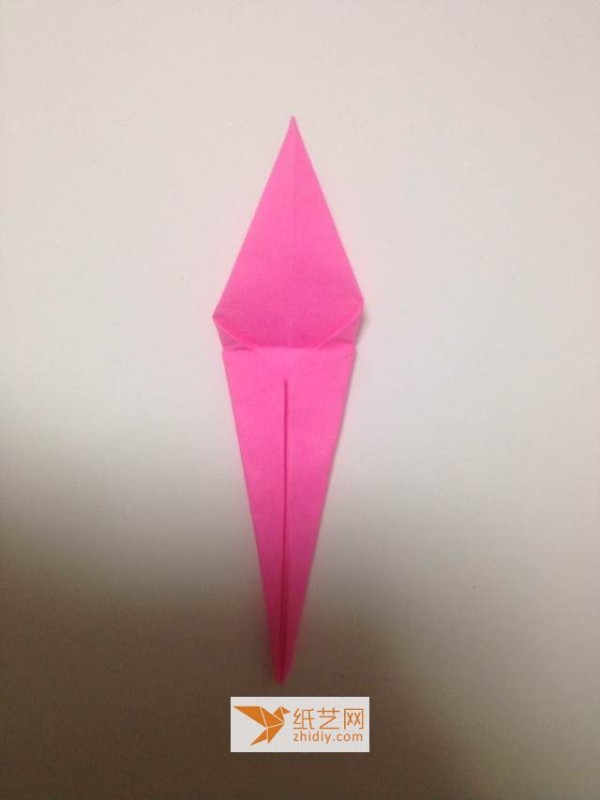 A real-life picture tutorial of an origami flower without a name